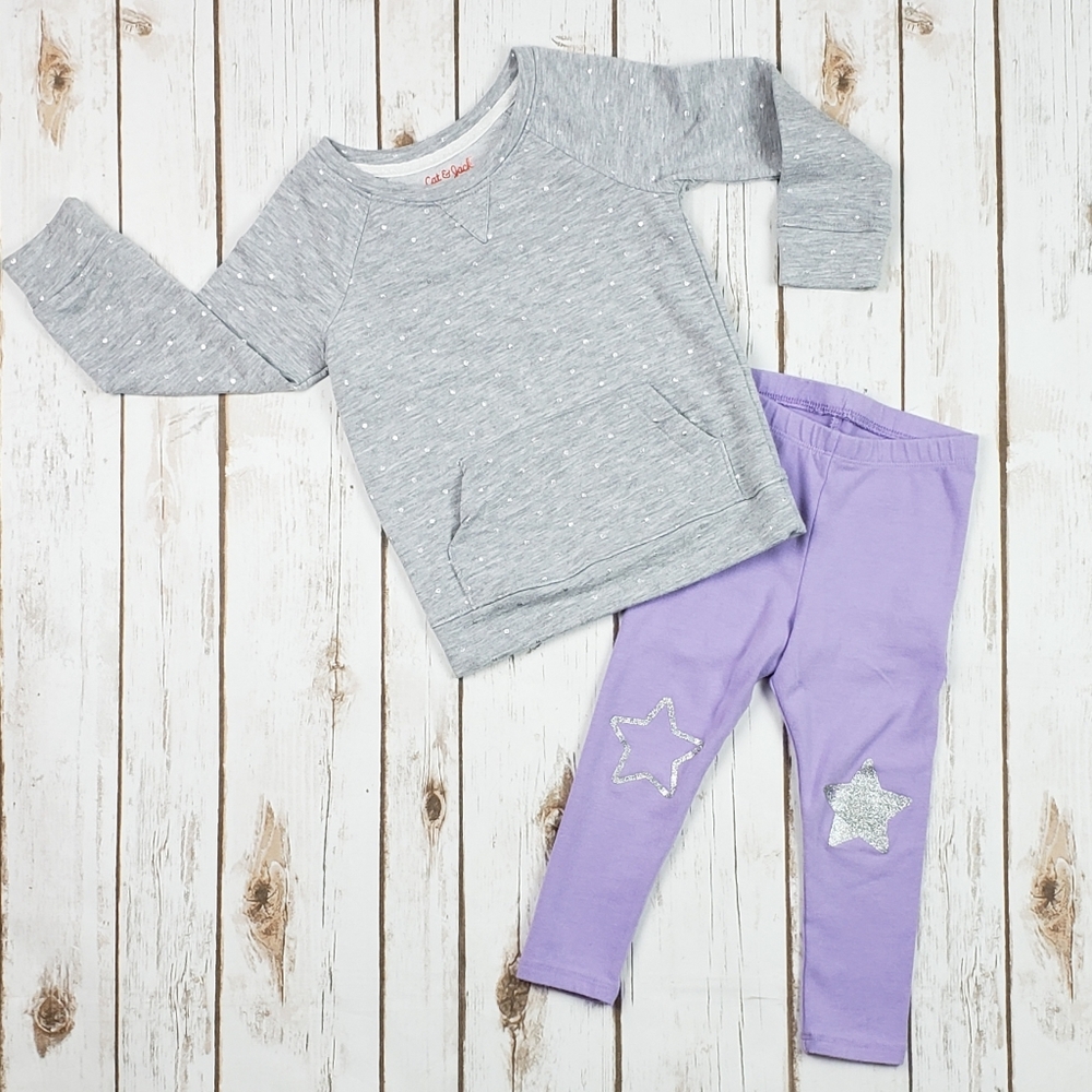 Toddler Girl's Cat N Jack Outfit, Size 2T